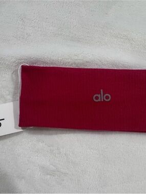ALO Yoga Ribbed Headband Red
